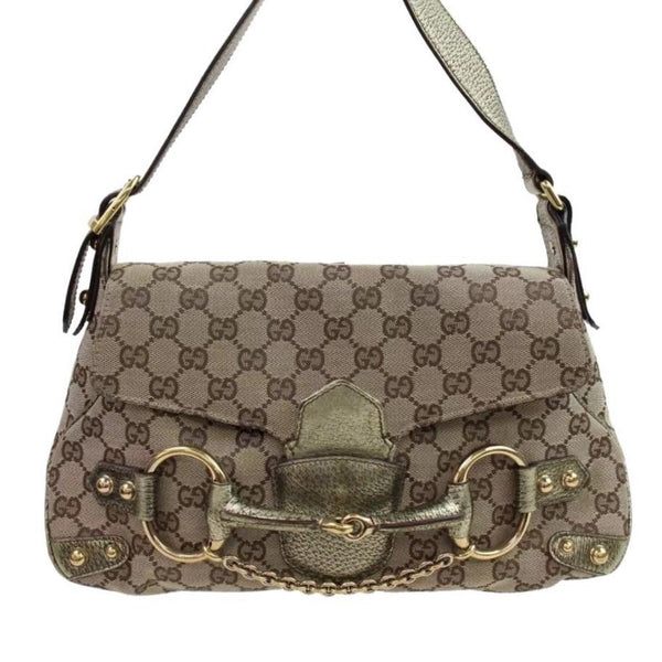 Gucci Monogram Pelham Limited Edition Runway-Bags-Gucci-Beige/green-JustGorgeousStudio.com