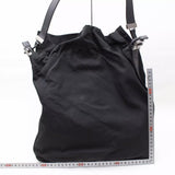Gucci Nylon Drawstring Bucket Tote Bag-Bags-Gucci-Black-JustGorgeousStudio.com