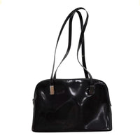 Gucci Shine Enamel Shoulder Tote Bag-Bags-Gucci-Black-JustGorgeousStudio.com