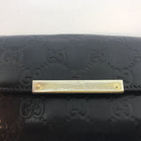 Gucci Signature Long Wallet-Wallets & Clutches-Gucci-Black-JustGorgeousStudio.com
