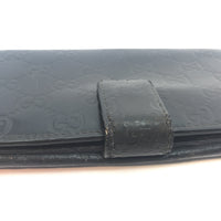 Gucci Signature Long Wallet-Wallets & Clutches-Gucci-Black-JustGorgeousStudio.com