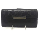 Gucci Signature Long Wallet-Wallets & Clutches-Gucci-Black-JustGorgeousStudio.com