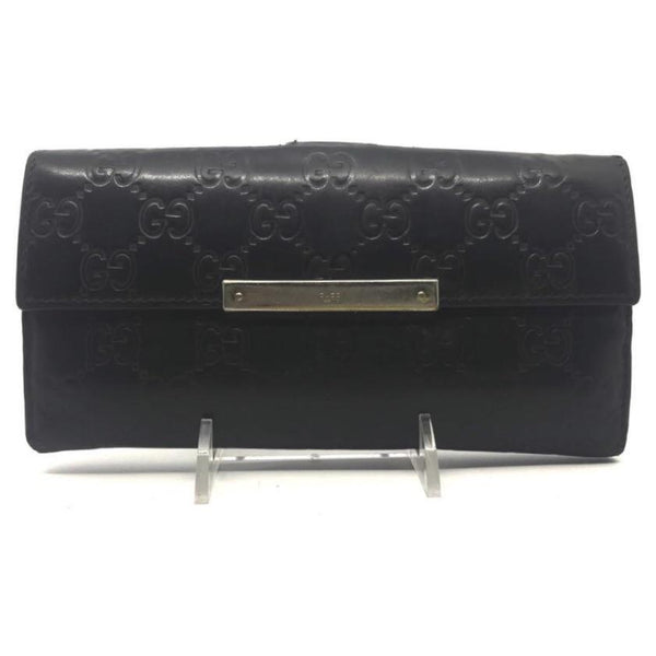 Gucci Womens Long Wallets, Black