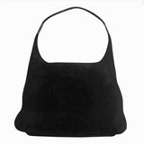 Gucci Suede Looping Hobo Bag-Bags-Gucci-Black-JustGorgeousStudio.com