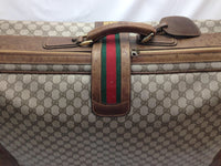 Gucci Supreme Monogram GG Large Web Suitcase-Bags-Gucci-Brown-JustGorgeousStudio.com