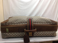 Gucci Supreme Monogram GG Large Web Suitcase-Bags-Gucci-Brown-JustGorgeousStudio.com