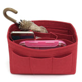Handbag Organizer Shaper Insert-Bags-Just Gorgeous Studio-Red-M-JustGorgeousStudio.com