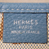 Hermes Apron Tote Bag - RARE-Bags-Hermes-blue/linen-JustGorgeousStudio.com