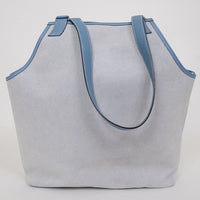 Hermes Apron Tote Bag - RARE-Bags-Hermes-blue/linen-JustGorgeousStudio.com