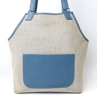 Hermes Apron Tote Bag - RARE-Bags-Hermes-blue/linen-JustGorgeousStudio.com