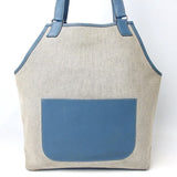Hermes Apron Tote Bag - RARE-Bags-Hermes-blue/linen-JustGorgeousStudio.com