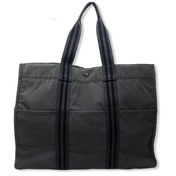 Hermes Fourre Tout GM Grey-Bags-Hermes-Grey-JustGorgeousStudio.com