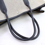 Hermes Garden Party Tote-Bags-Hermes-Black/Creme-JustGorgeousStudio.com