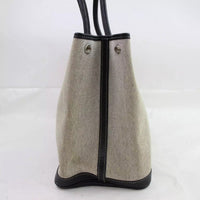 Hermes Garden Party Tote-Bags-Hermes-Black/Creme-JustGorgeousStudio.com