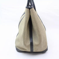 Hermes Garden Party Tote-Bags-Hermes-Black/beige-JustGorgeousStudio.com
