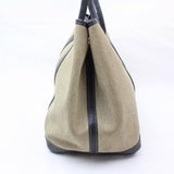 Hermes Garden Party Tote-Bags-Hermes-Black/beige-JustGorgeousStudio.com