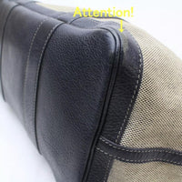 Hermes Garden Party Tote-Bags-Hermes-Black/beige-JustGorgeousStudio.com