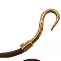 Hermes Hook Necklace-Wrap Bracelet - Brown and Gold-Jewelry, Watches, & Sunglasses-Hermes-Brown/gold-JustGorgeousStudio.com