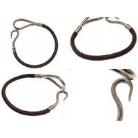 Hermes Jumbo Hook Bracelet-Jewelry, Watches, & Sunglasses-Hermes-Dark Brown-JustGorgeousStudio.com