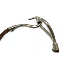 Hermes Jumbo Hook Bracelet-Jewelry, Watches, & Sunglasses-Hermes-Dark Brown-JustGorgeousStudio.com