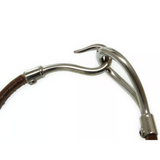 Hermes Jumbo Hook Bracelet-Jewelry, Watches, & Sunglasses-Hermes-Dark Brown-JustGorgeousStudio.com