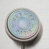 Hermes Mother Of Pearl Brooch-Jewelry, Watches, & Sunglasses-Hermes-Silver-JustGorgeousStudio.com