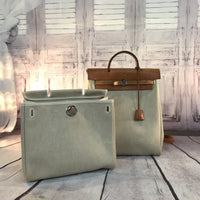 Hermes Toile Herbag Backpack-Bags-Hermes-Tan-JustGorgeousStudio.com