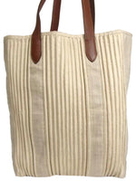 Hermès Toile Rouched Tote-Bags-Hermes-tan/linen-JustGorgeousStudio.com
