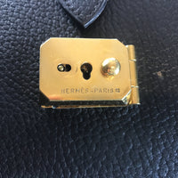 Hermes Vintage Doctor Bag-Bags-Hermes-Black/Gold-JustGorgeousStudio.com