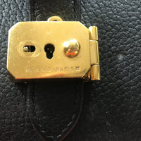 Hermes Vintage Doctor Bag-Bags-Hermes-Black/Gold-JustGorgeousStudio.com
