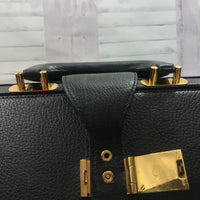 Hermes Vintage Doctor Bag-Bags-Hermes-Black/Gold-JustGorgeousStudio.com