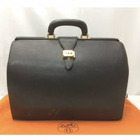 Hermes Vintage Doctor Bag-Bags-Hermes-Black/Gold-JustGorgeousStudio.com