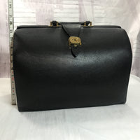Hermes Vintage Doctor Bag-Bags-Hermes-Black/Gold-JustGorgeousStudio.com