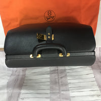 Hermes Vintage Doctor Bag-Bags-Hermes-Black/Gold-JustGorgeousStudio.com