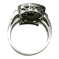Antique Victorian Edwardian Style Blue Diamond Ring