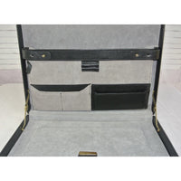 Laptop Tablet Case Travel Desk-Bags-Just Gorgeous Studio-black/gold/grey-JustGorgeousStudio.com