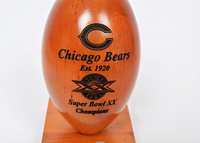 Limited Edition Superbowl 1986 Bears V Patriots-Sports Memorabilia-Just Gorgeous Studio-Brown-JustGorgeousStudio.com