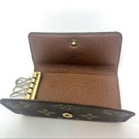 Louis Vuitton 4 Key Holder-Lock & Key, Key Holders, Luggage Tags-Louis Vuitton-brown-JustGorgeousStudio.com