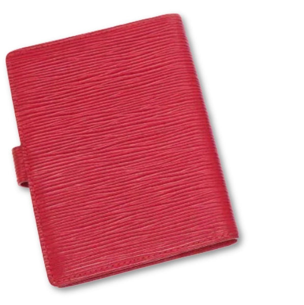 Louis Vuitton Mini Lin Small Ring Agenda Cover - Red Books