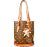 Louis Vuitton Bucket PM or GM-Bags-Louis Vuitton-PM/Small-Brown-JustGorgeousStudio.com
