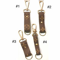 Louis Vuitton Canvas Keychain Clips-Custom Made-Just Gorgeous Studio-#1-Brown-JustGorgeousStudio.com