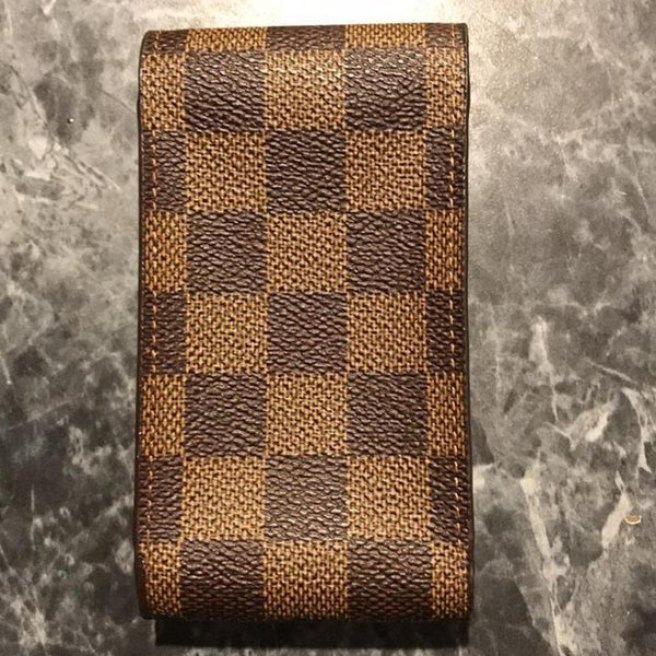 Louis Vuitton Damiér Ébène Case Holder: iPhone, Cards,Cash, Cigarettes –  Just Gorgeous Studio