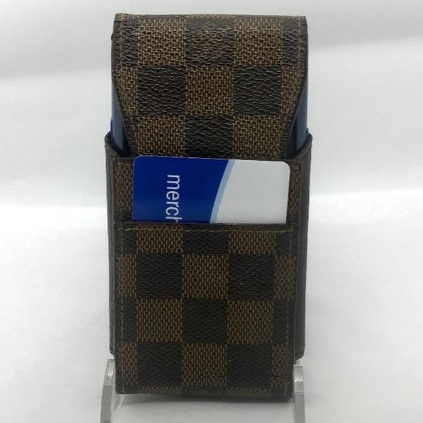 Louis Vuitton Damiér Ébène Case Holder: iPhone, Cards,Cash, Cigarettes-Wallets & Clutches-Louis Vuitton-Brown-JustGorgeousStudio.com