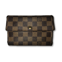 Louis Vuitton Damier Trifold Wallet-Wallets & Clutches-Louis Vuitton-Brown-JustGorgeousStudio.com