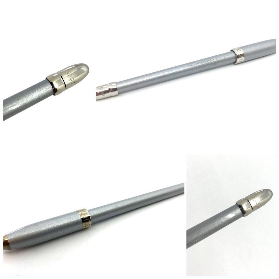 Authentic Louis Vuitton Agenda Silver Tone Ballpoint Pen