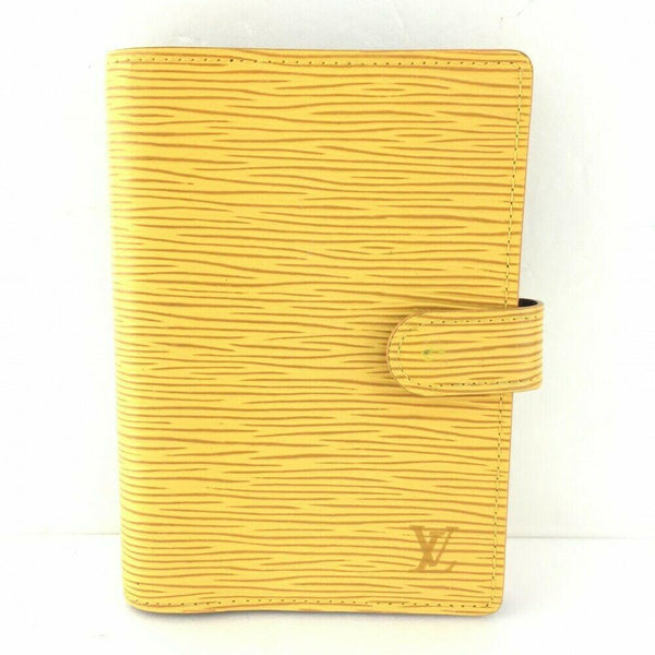 Louis Vuitton Epi Agenda PM Wallet-Agenda, Books, and Writing-Louis Vuitton-yellow/purple-JustGorgeousStudio.com