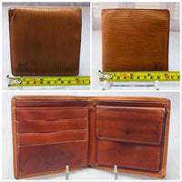 Louis Vuitton Epi Leather Bifold Wallet-Wallets & Clutches-Louis Vuitton-Fawn/Red/Orange/Brown-JustGorgeousStudio.com