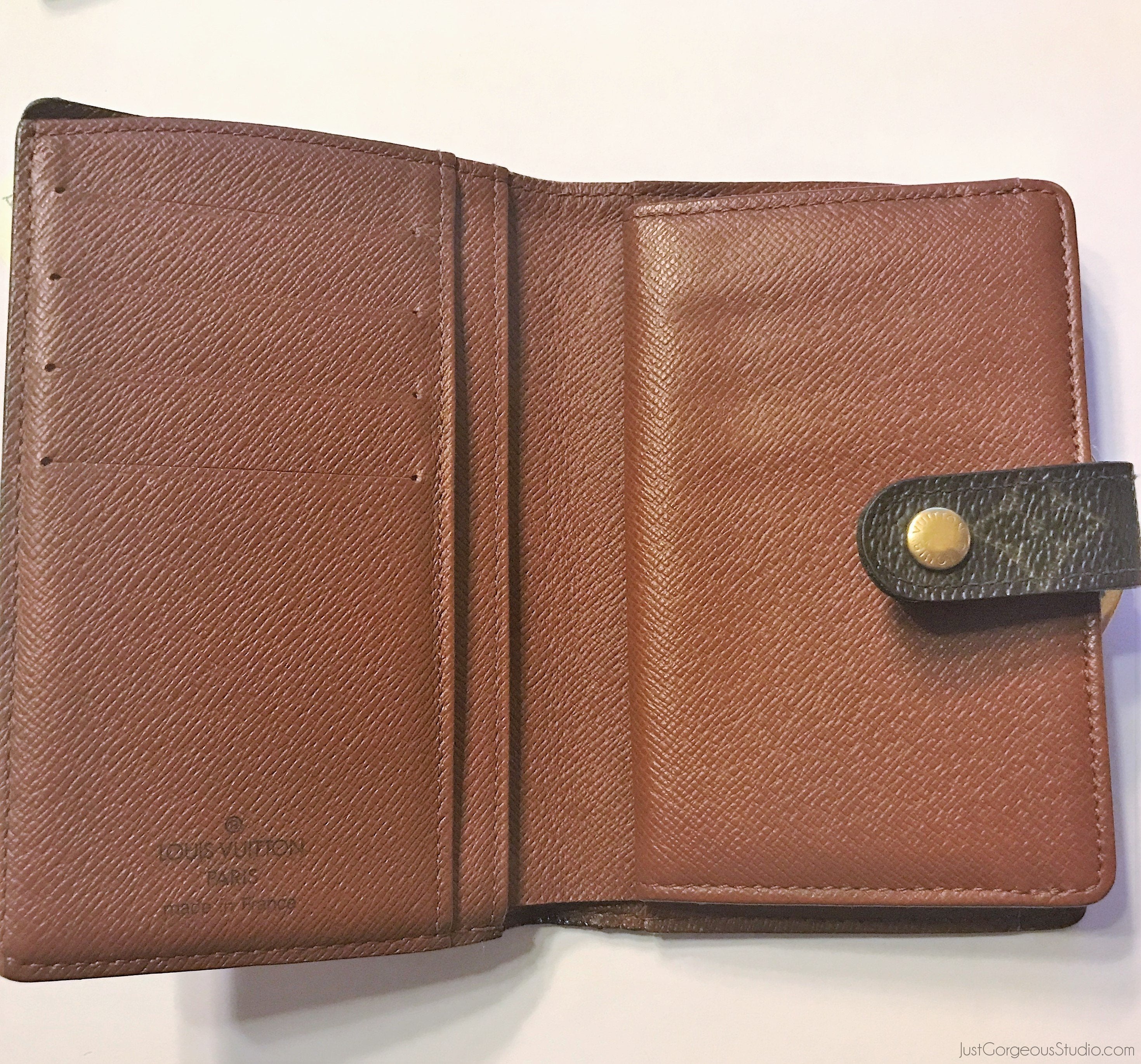 Louis Vuitton Monogram Kisslock French Wallet, Luxury, Bags