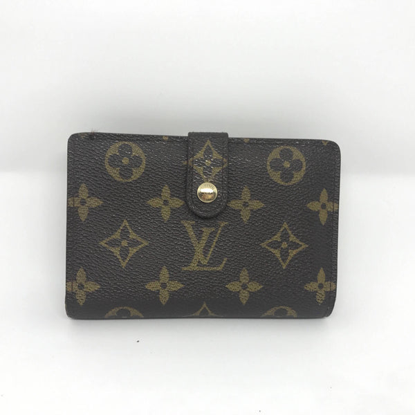 Louis Vuitton Brown, Pattern Print Vintage LV Monogram French Purse