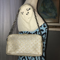 Louis Vuitton Idylle Monogram Canvas Shine McKenna Shoulder Bag-Bags-Louis Vuitton-Creme/Silver/Gold-JustGorgeousStudio.com